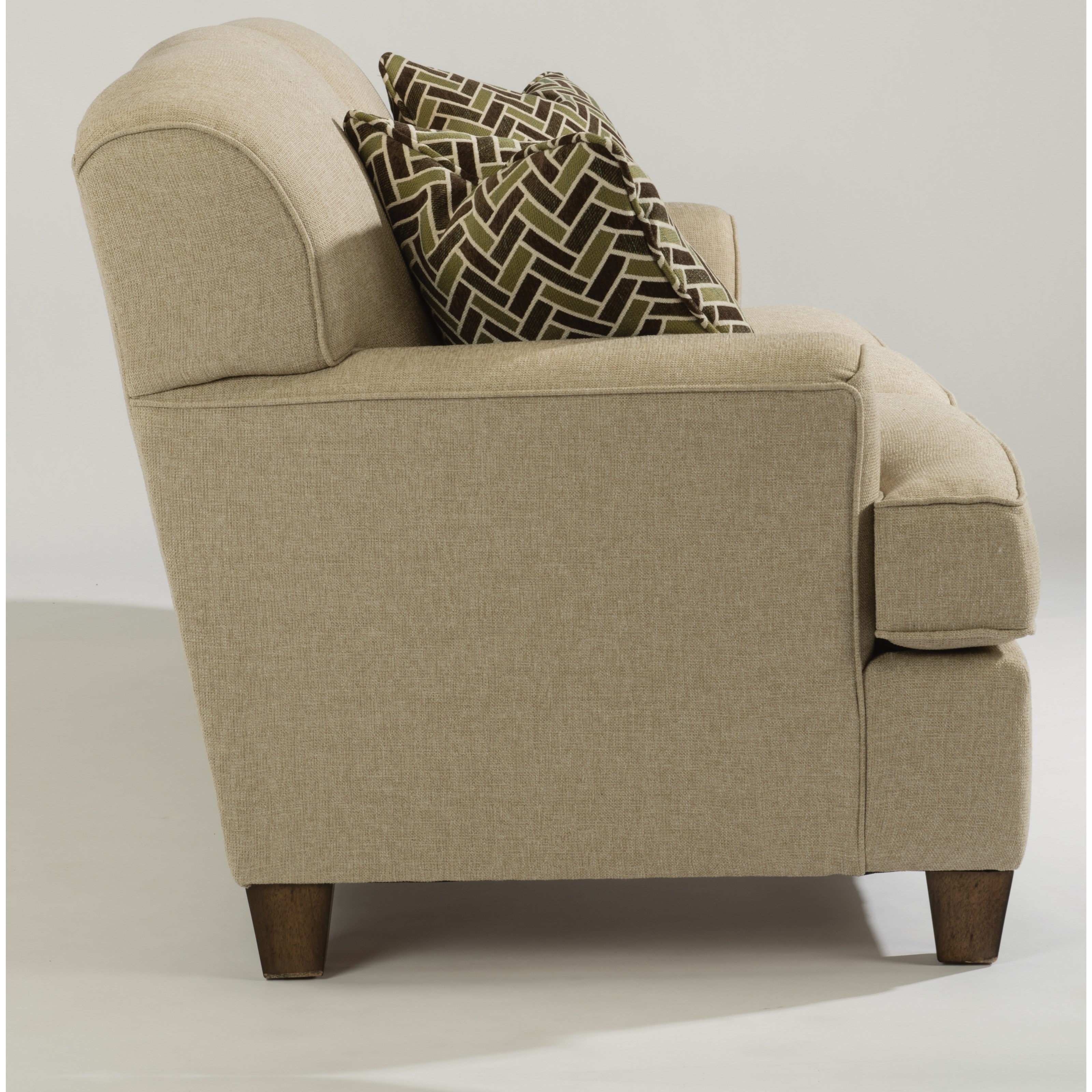 Flexsteel Atlantis 5713 31 143 80 Casual Sofa with Flared Arms